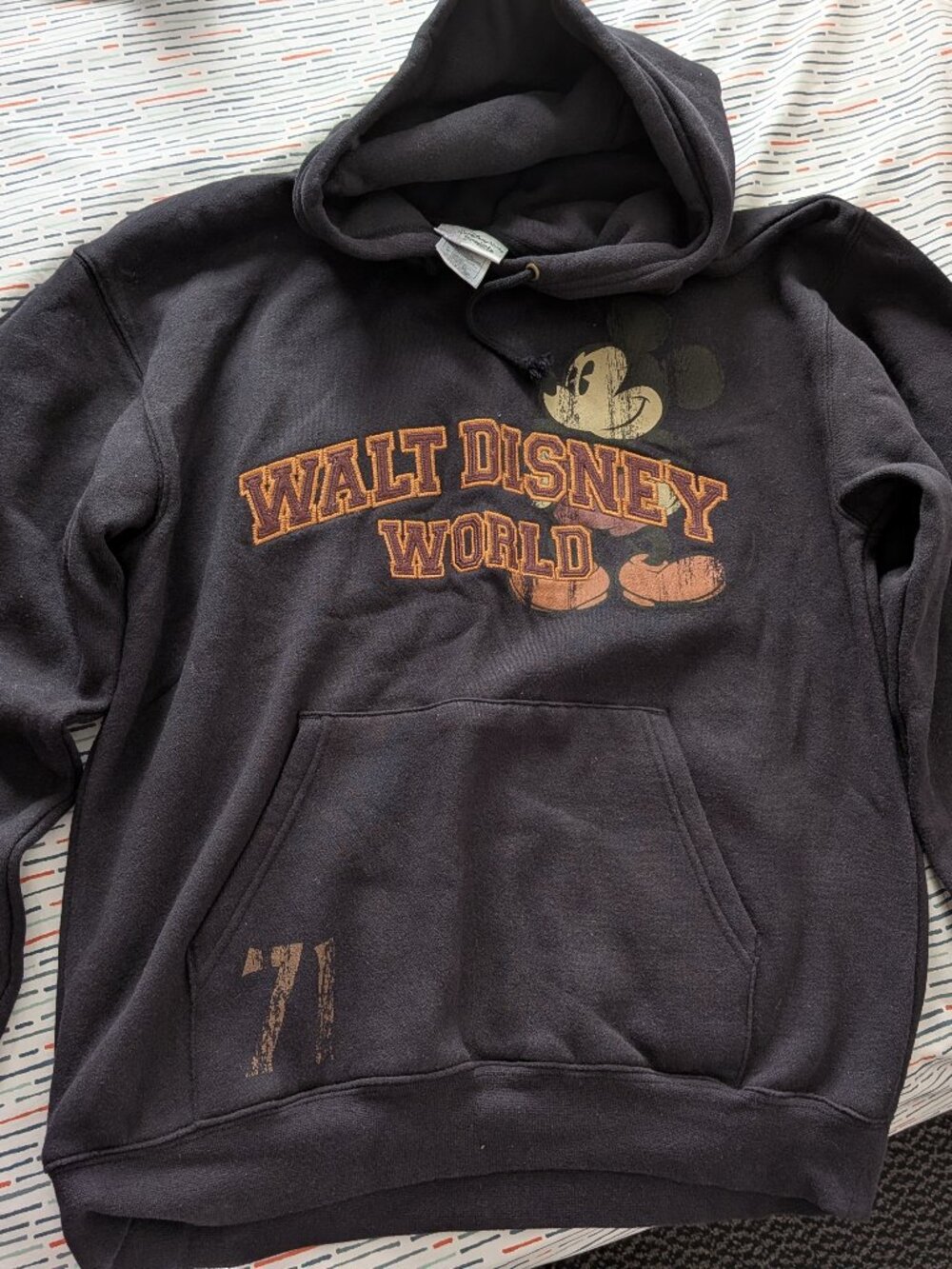 Walt Disney Mickey Mouse Black Hoodie women's size small